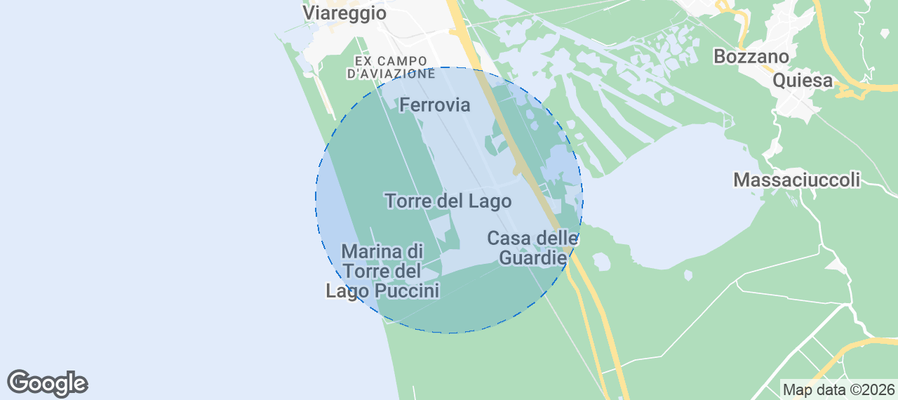 Torre del Lago Airbnb map